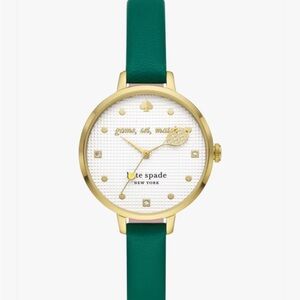 Kate Spade Metro Leather Tennis Watch